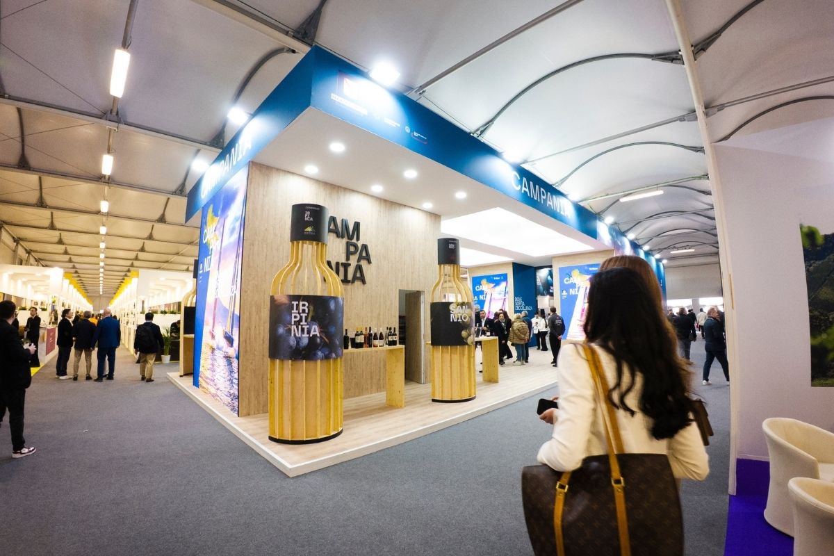 Padiglione Campania al Vinitaly realizzato da Work in Progress